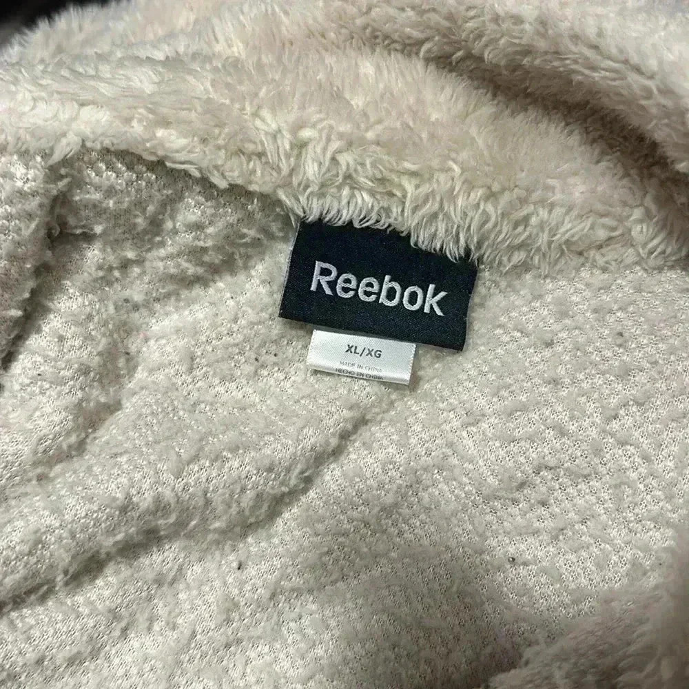 Reebok Women's Size XLarge Fog 1/4-Zip Mock Neck Sherpa Fleece Pullover - Picture 13 of 13